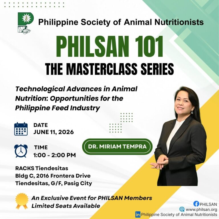 Technological Advances in Animal Nutrition: Opportunities for the Philippine Feed Industry